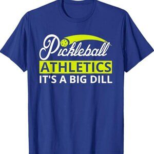NWT Funny Men’s Pickleball Athletics It’s A Big Dill T shirt 2XLT Royal Blue